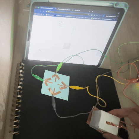 I have created a cube that as you turn it and press onto the ground you can change the texture on the online version.       